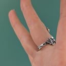 Image 3 of White Mother Of Pearl Ring US 7.5