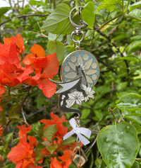 Wings of Fire- Whiteout enamel keychain