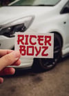 Small Red Ricerboyz Decals 