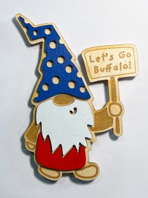 Image of Let's Go Buffalo Gnome Magnet