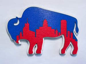 Image of 3D Buffalo Skyline Magnet