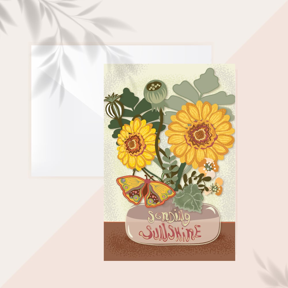 Image of Sending Sunflowers Card