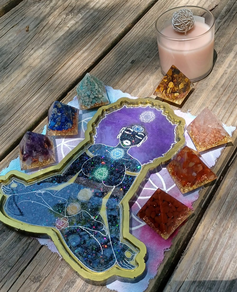 Image of "Chakra Goddess" Jewelry Tray 