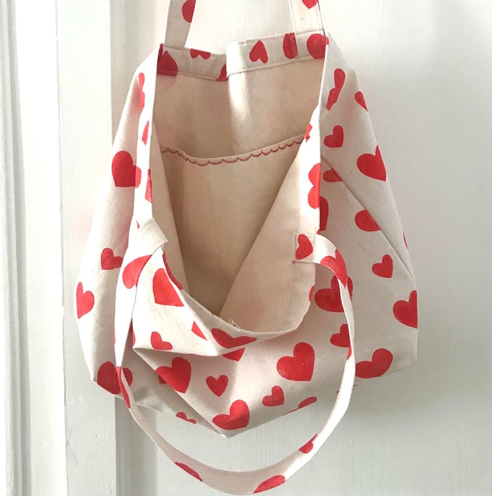 Image of Shopper Beach Bag Hearts