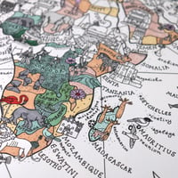 Image 5 of Map of the World - Colour in Poster