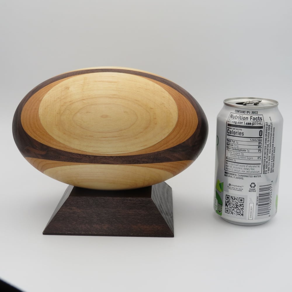 Image of Walnut, Maple and Cherry Wood Rugby Ball