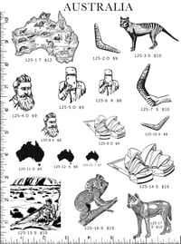 Image 1 of Australia Rubber Stamps P125