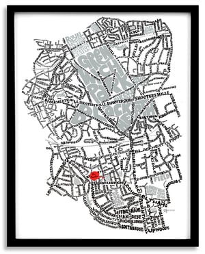 Image of Greenwich, Blackheath & Lee - SE London Type Map