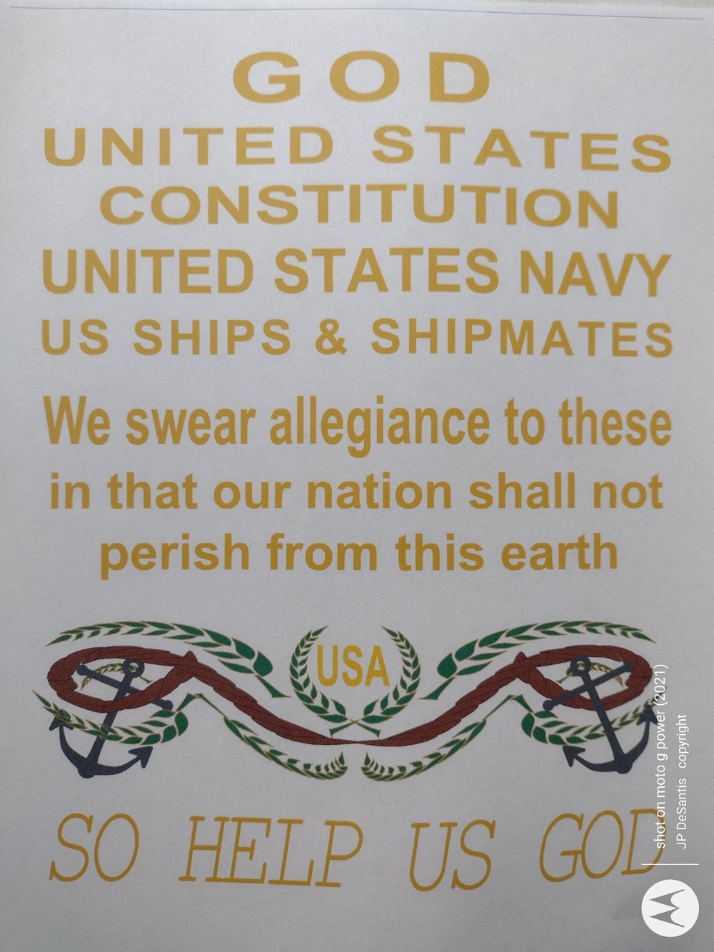 Sailors oath