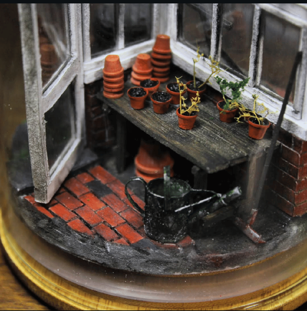 Image of Green house glass jar Time Capsule