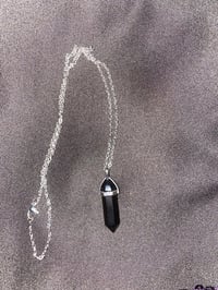 Black Obsidian Healing Crystal Necklace