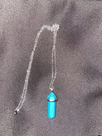 Blue Turquoise Healing Crystal Necklace