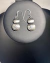 Sterling Silver Vintage Flower Stamp Earrings