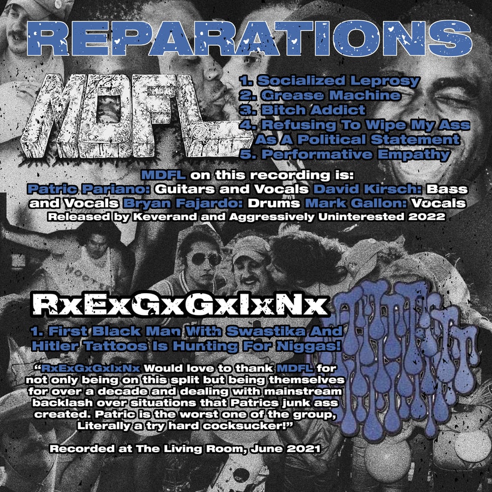 MDFL/RxExGxGxIxN "Reparations" 7" Flexi Disc