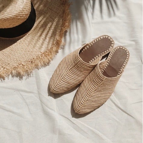 Image of RAFFIA MULES