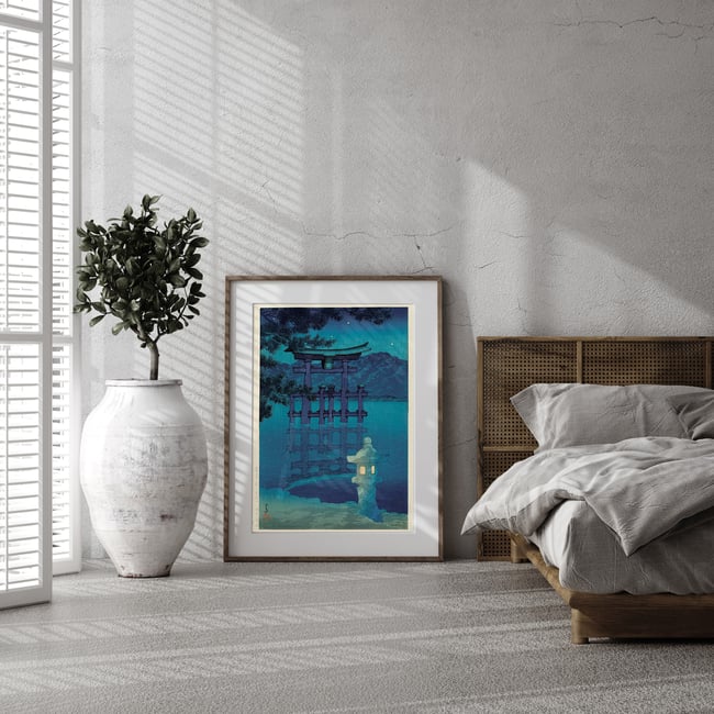 Starlit Night, Miyajima Shrine | Kawase Hasui | Ukiyo-e | Japanese Woodblock | Fine Art Print