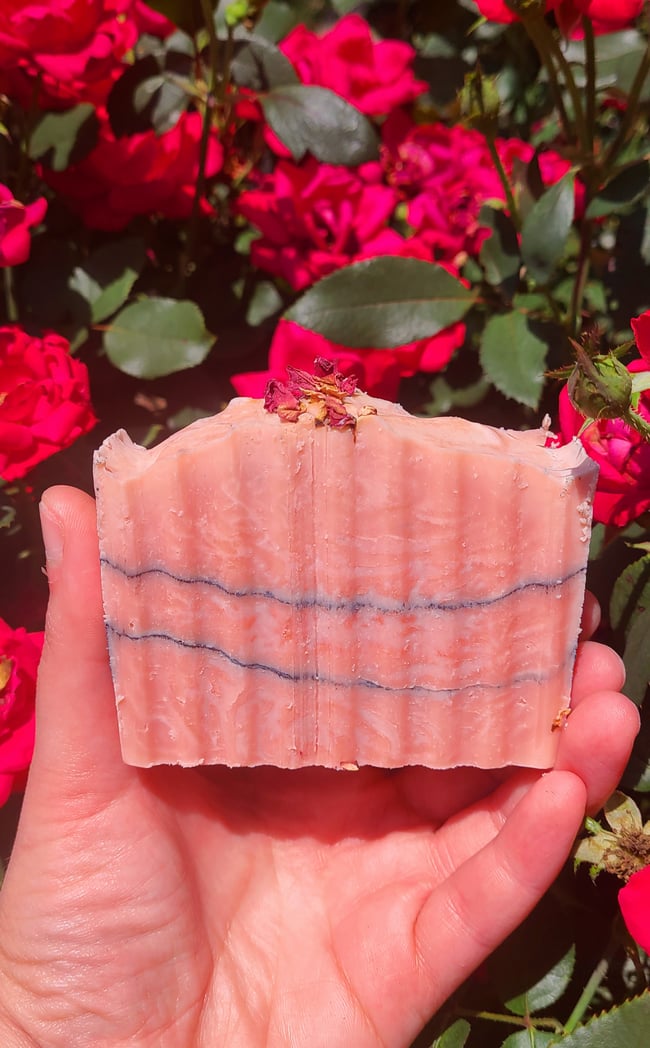 Rose Clay & Charcoal Handmade Vegan Cold Process Soap