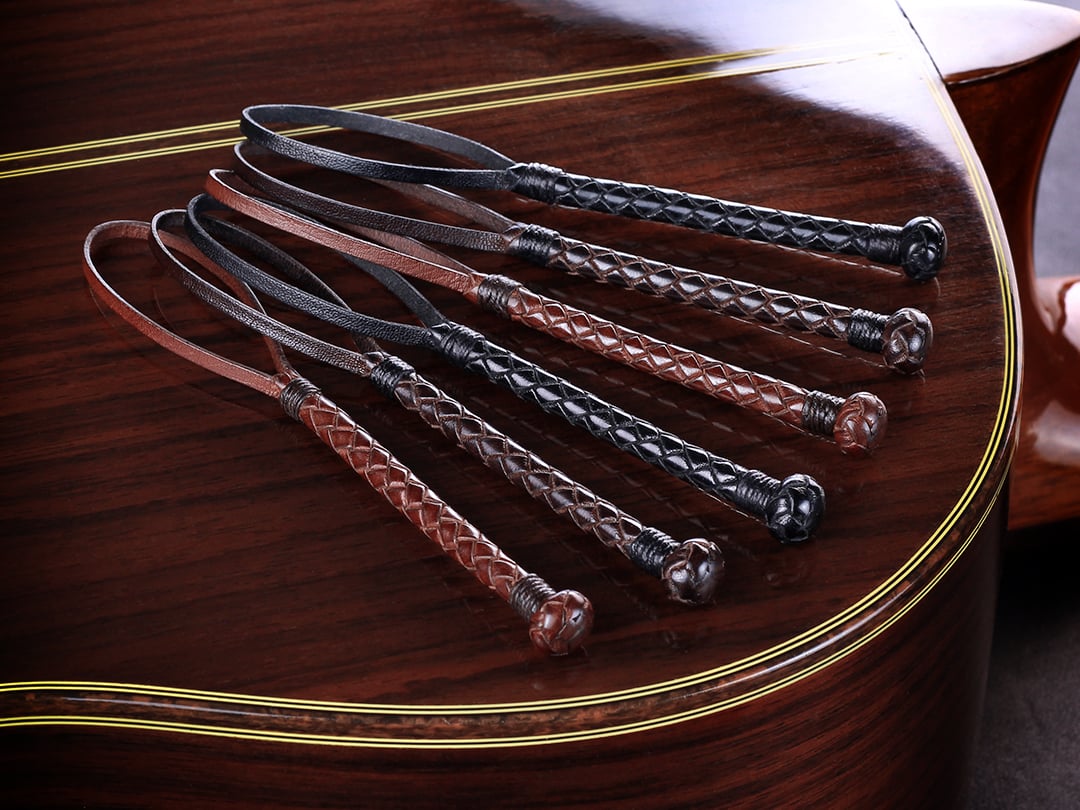 1-1/2 Loop - Braided Leather Lanyard