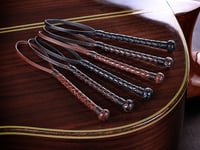 Image 1 of 2" Loop - Braided Leather Lanyard