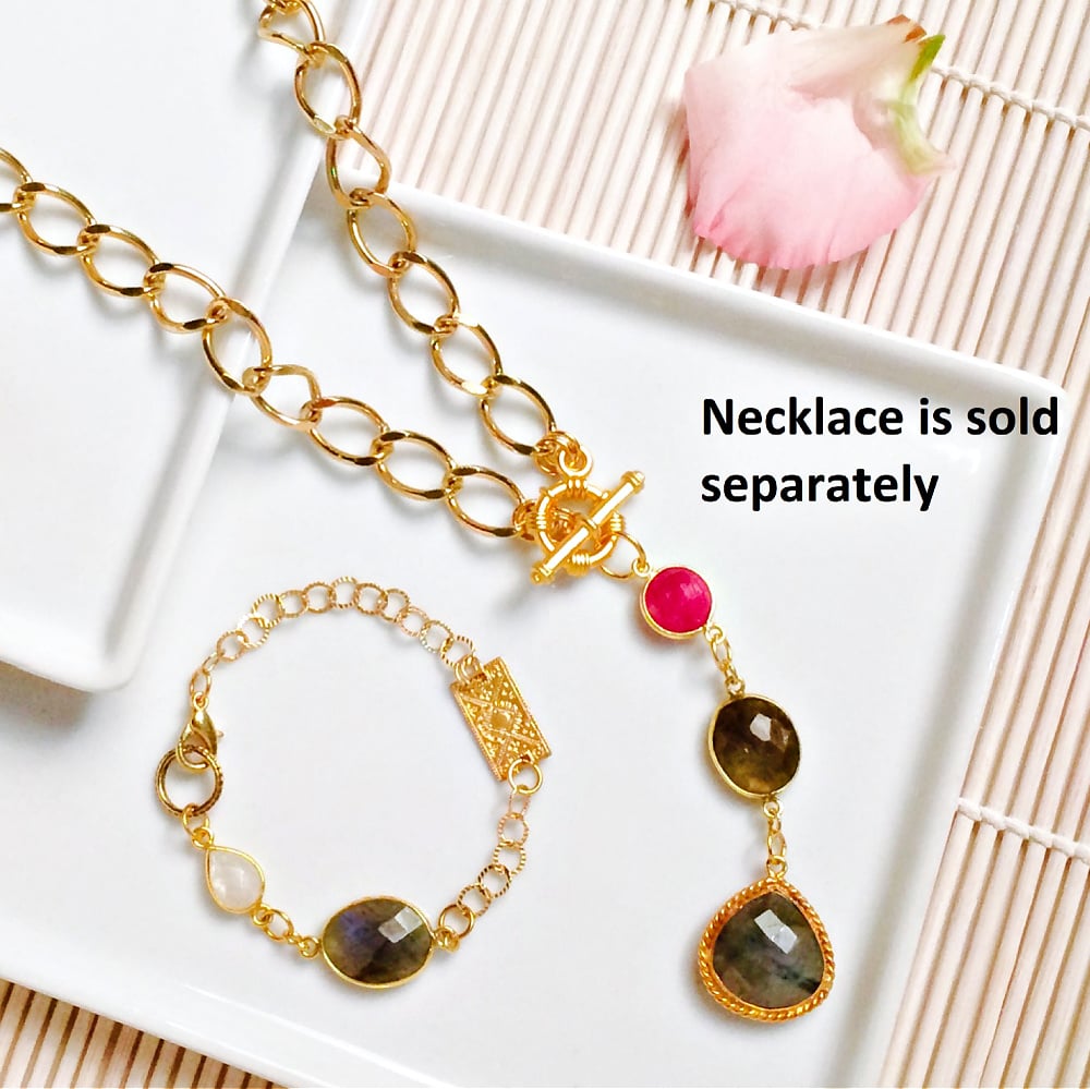 Image of LAVISH LABRADORITE NECKLACE