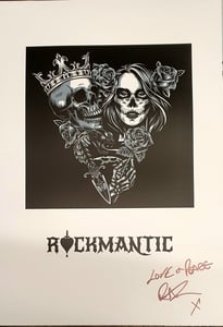 Image of Rockmantic logo Print - A3 (can be personalised on request)