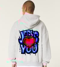 Image 4 of JESUS LOVES YOU HOODIE 