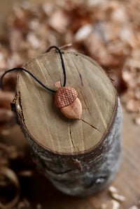 Image 3 of Acorn~ Pendant Necklace 