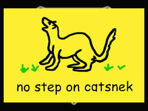 Image of No Step on Catsnek Patch