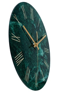 Image 3 of Tempered Glass Modern Wall Clock 12 Inch