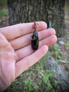 faceted onyx necklace