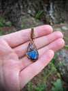 small droplet labradorite necklace