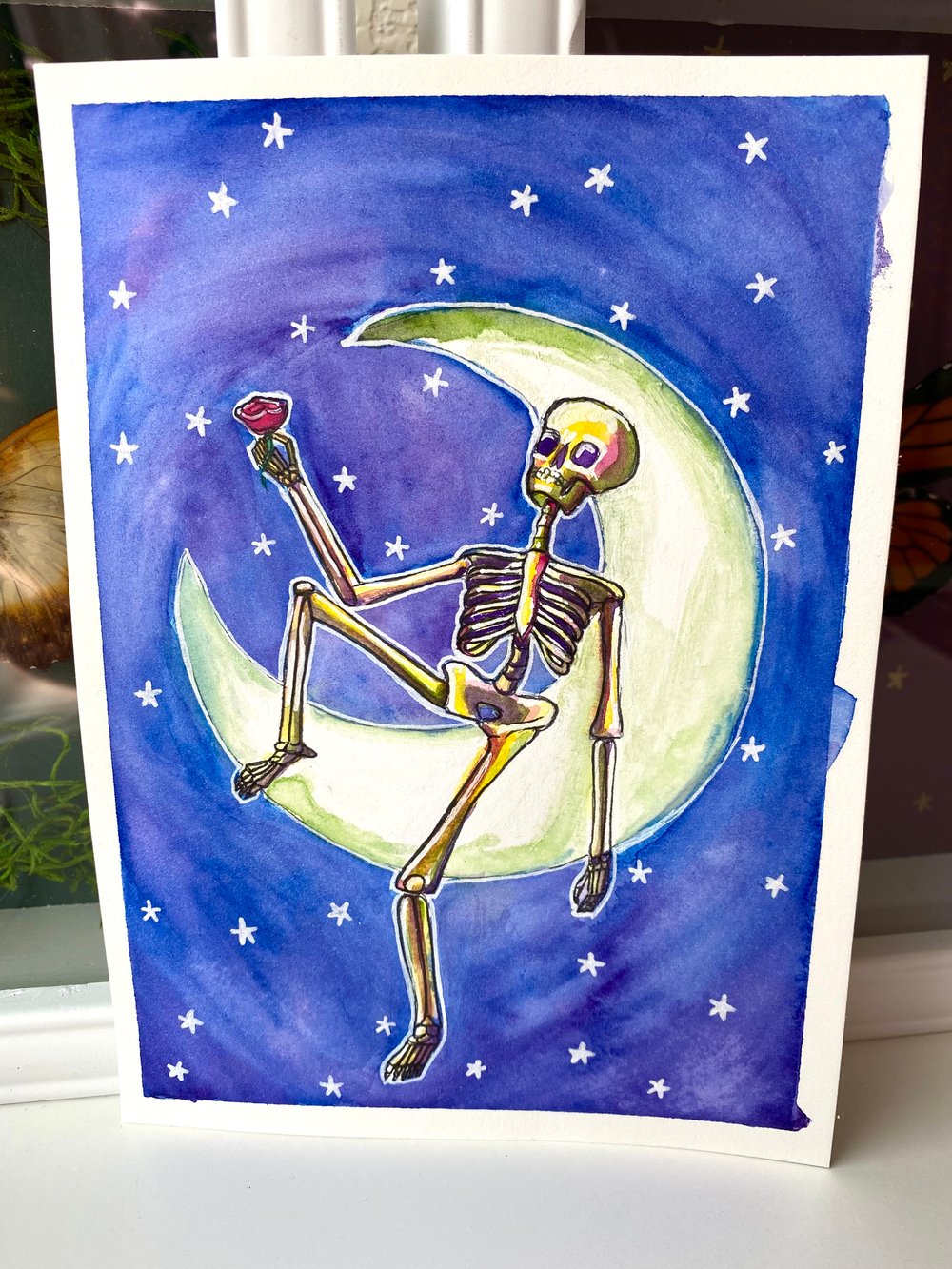 Image of "Moonlight Skelly" Original Painting