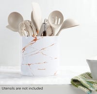 Image 2 of Orange and White 6.5″ Large Cooking Utensil holder