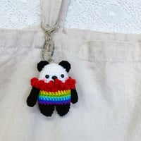Keyring - Rainbow panda
