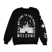 Image 2 of Welcome Crewneck Sweatshirt Black