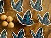 “The Blues” Butterfly Waterproof Vinyl Sticker 