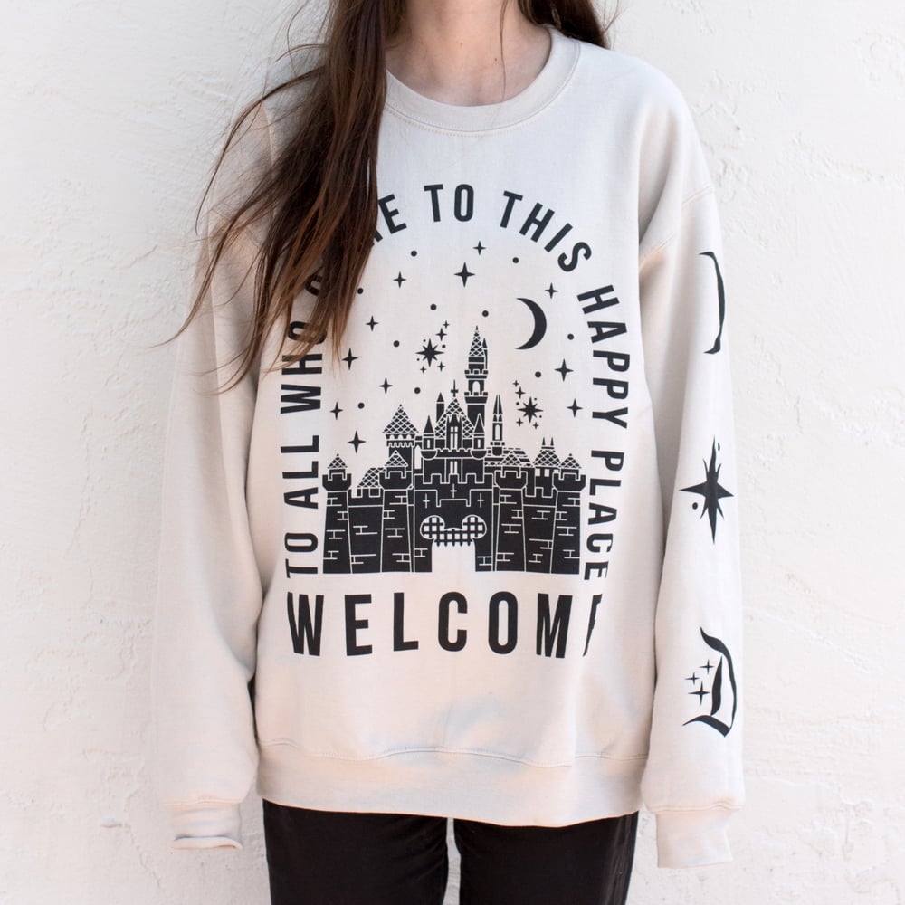 Image of Welcome Crewneck Sweatshirt Dust