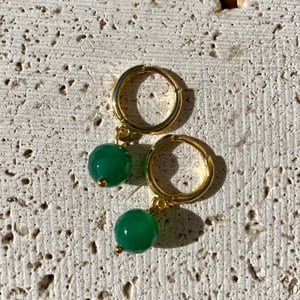 Image of APRIL EARRINGS - GREEN