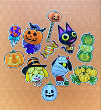 Image 1 of Animal Crossing Halloween Stickers