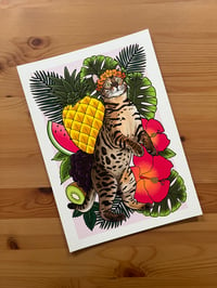Tropical Cat Print