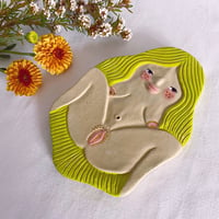 Image 1 of Curvy Girl Plate - Lime