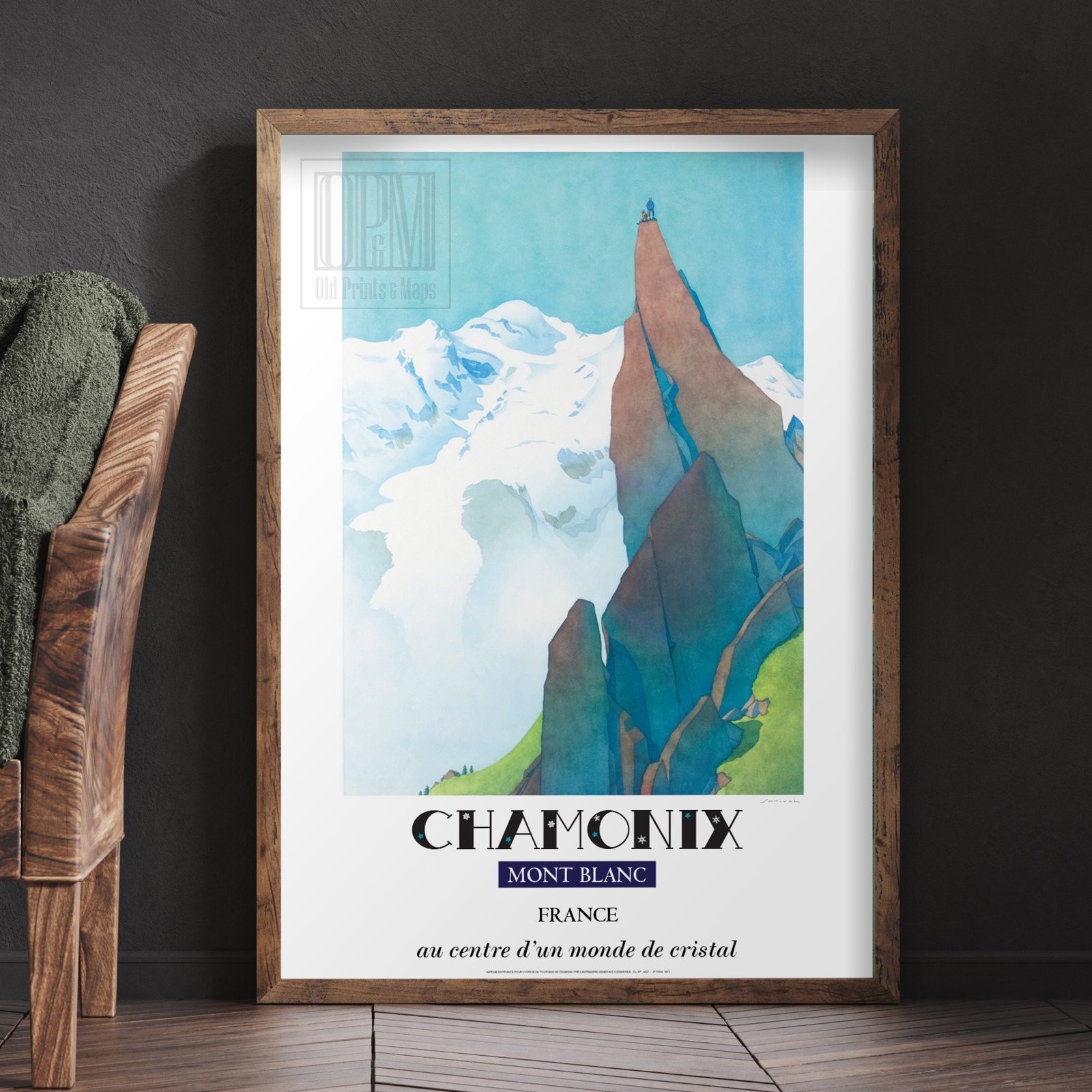 Chamonix - Mont Blanc | Samivel | 1972 | Vintage Travel Poster