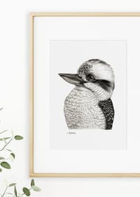 Image 2 of 'Keith' the Kookaburra Fine Art Print