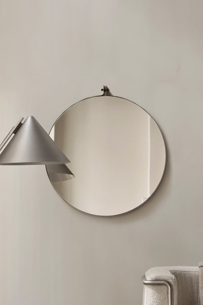 Image of Dowel Mirror Round Small by Kristina Dam