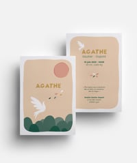 Faire-part deuil périnatal Agathe