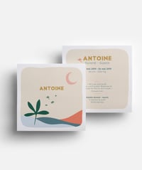 Faire-part deuil périnatal Antoine