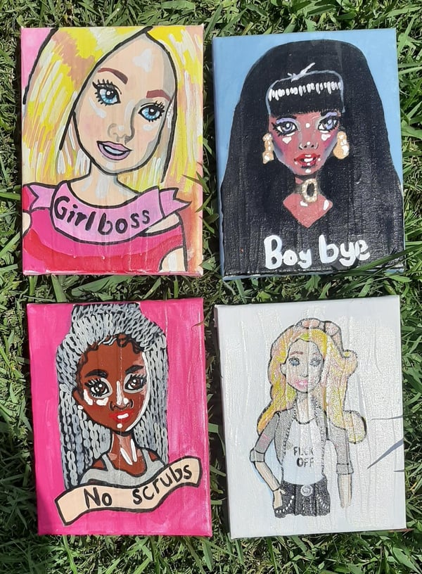 Image of Sassy Barbie Paintings