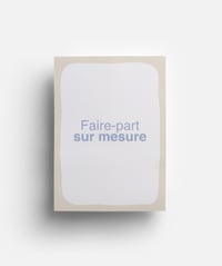 Faire-part sur mesure