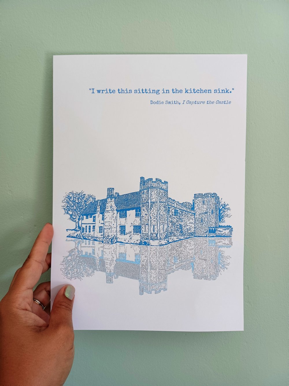 Image of I Capture the Castle - print with quote