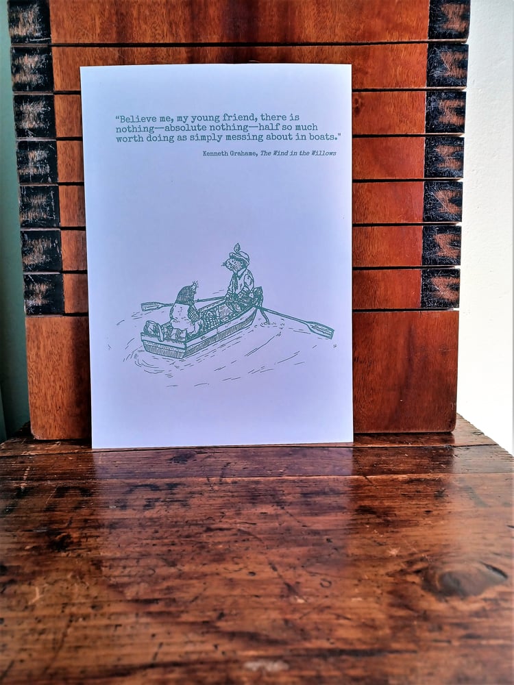 Image of The Wind in the Willows - print with quote
